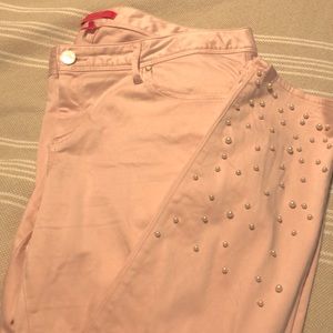 Lilly Pulitzer Pink Fizz Skinny Pant with Pearls